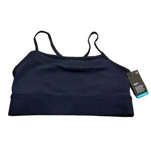 GapFit Low Impact Crossover Blackout Sports Bra, Black, Size XL